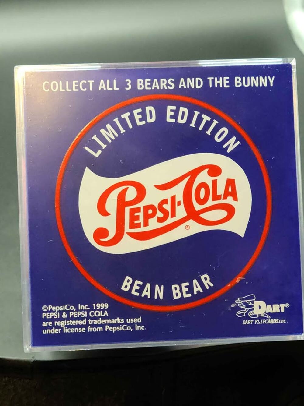 Vintage Pepsi-Cola 100th Anniversary Numbered Ltd Edition Collectable Bean Bear